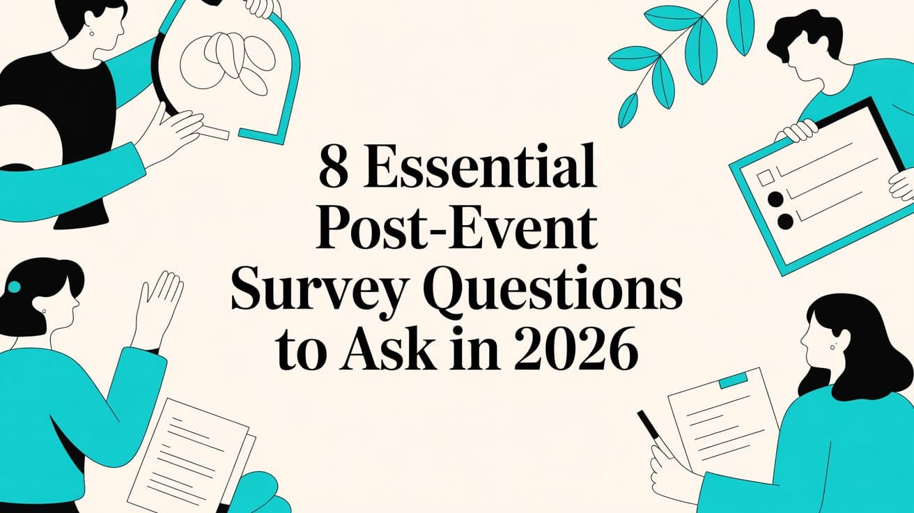 8 Essential Post-Event Survey Questions to Ask in 2026