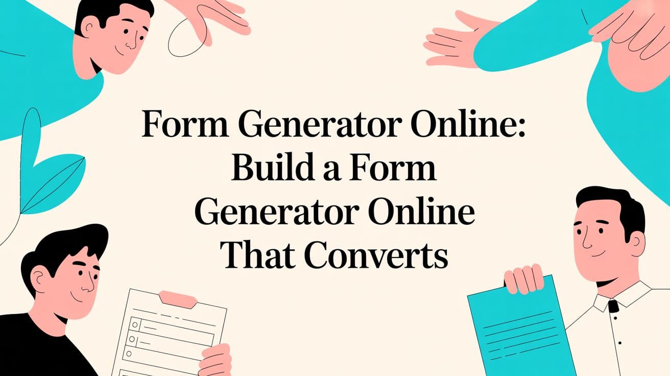 Form Generator Online: Build a form generator online that converts