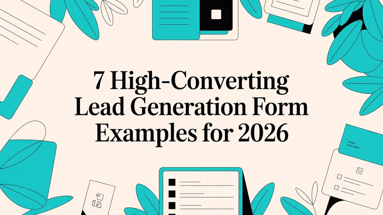 7 High-Converting Lead Generation Form Examples for 2026