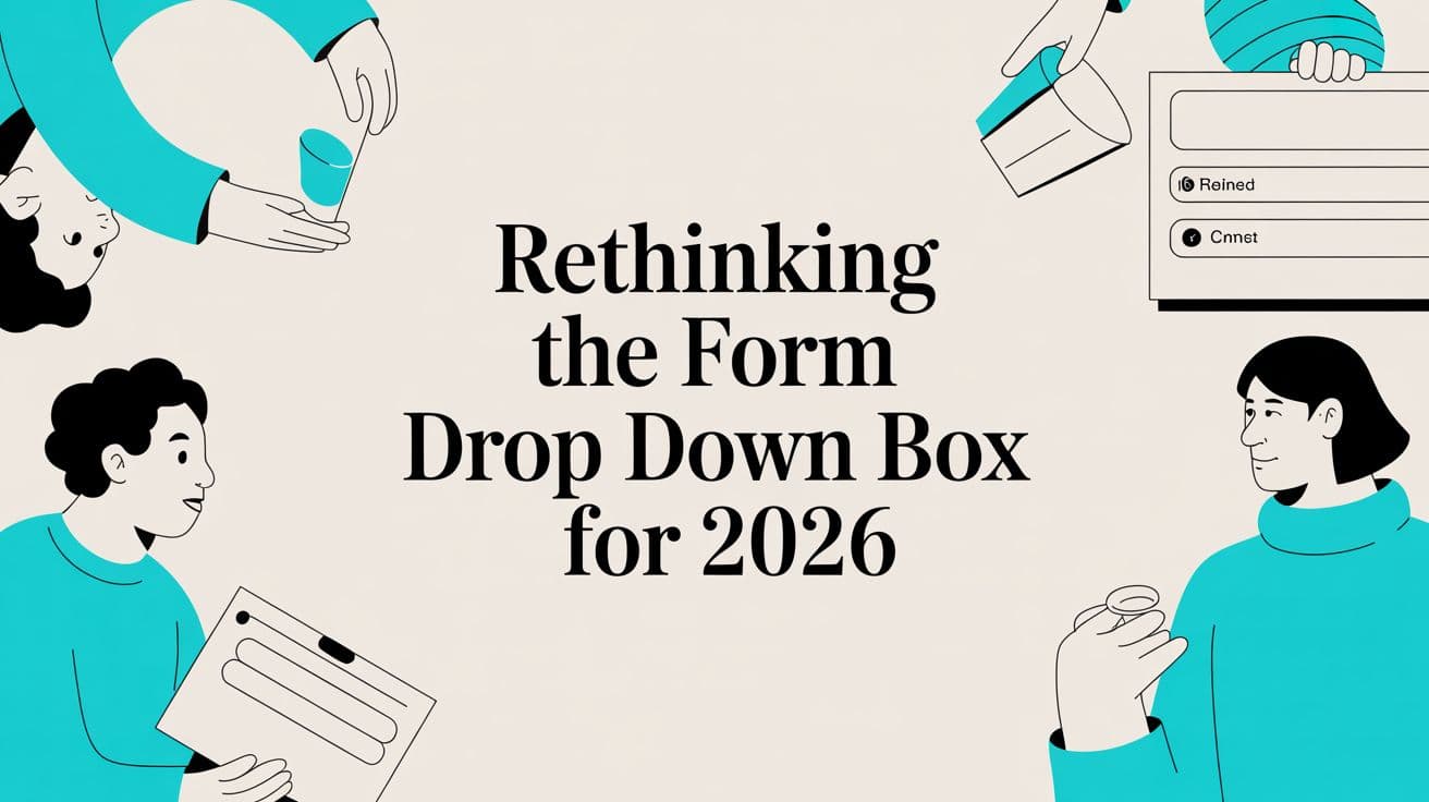 Rethinking The Form Drop Down Box for 2026