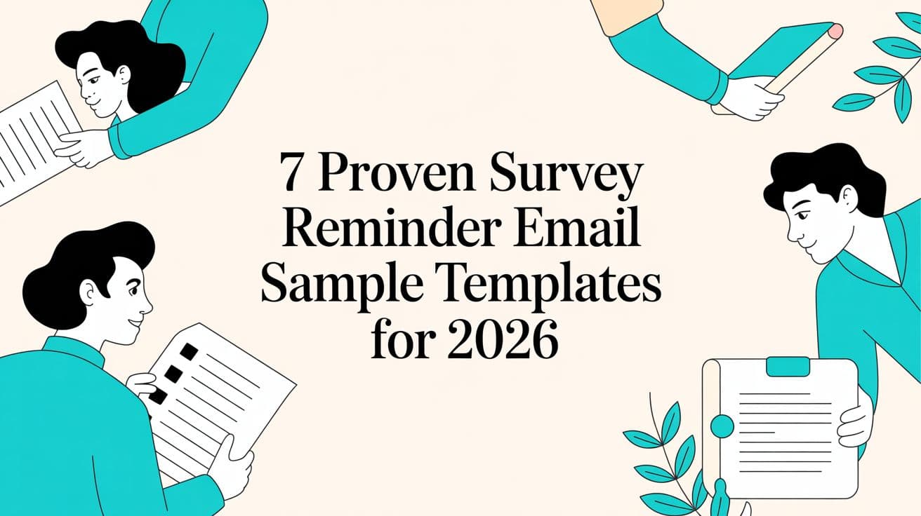 7 Proven Survey Reminder Email Sample Templates for 2026